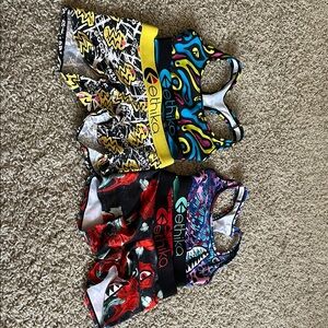 Girls Ethika Sports Bra and Shorts Set, size small